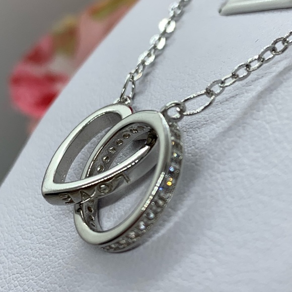 Sterling Silver 925 CZ Necklace - Picture 4 of 5